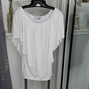 White flowy shirt